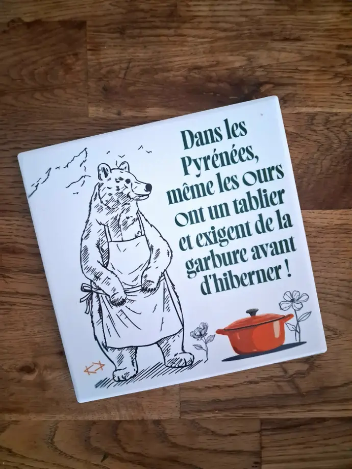 Collection dessous de plat "Les Pyrénées !"